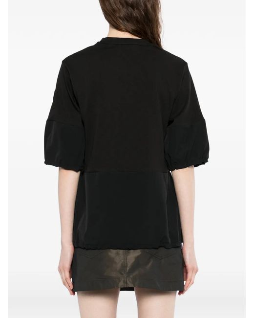 Moncler Black Logo-Patch T-Shirt
