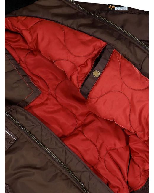 PROTOTYPES Brown Sprayed Goat Bomber Jacket for men