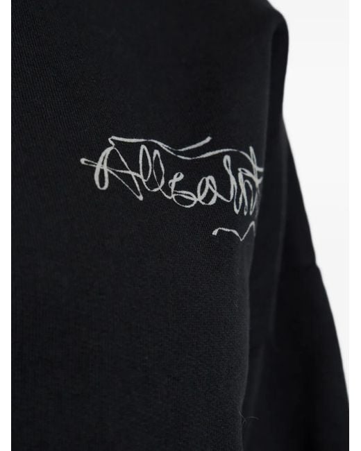 Sudadera Reel Lila de manga larga AllSaints de color Black