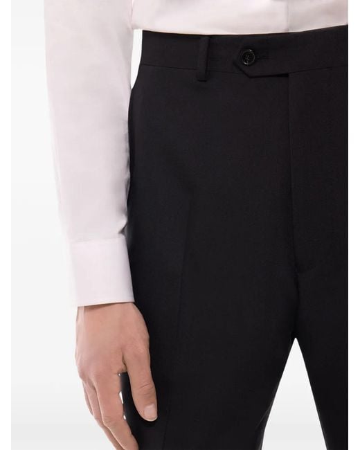 Fursac Pantalon Van Scheerwol in het Black voor heren