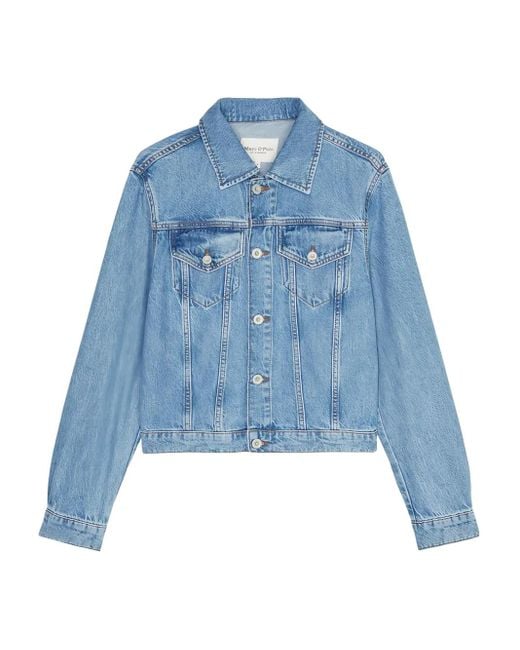 Marc O' Polo Blue Light-Wash Denim Jacket