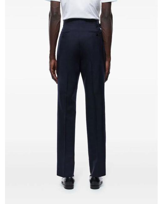 Fursac Blue Wool Tapered Trousers for men
