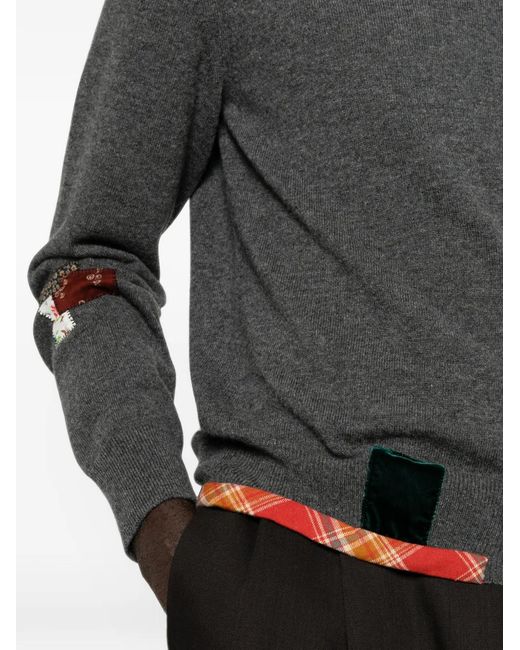 Pull À Design Patchwork Et Poches Plaquées KHOKI pour homme en coloris Gray