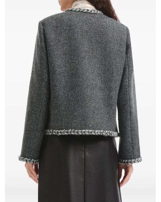 B+ AB Gray Braided-Trim Jacket