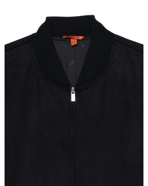 Barena Black Drawstring Bomber Jacket for men