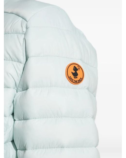 Giacca Trapuntata Con Zip di Save The Duck in Blue