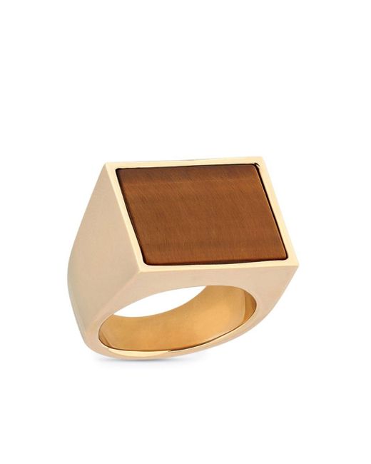 Dries Van Noten Natural Gemstone-detail Signet Ring for men