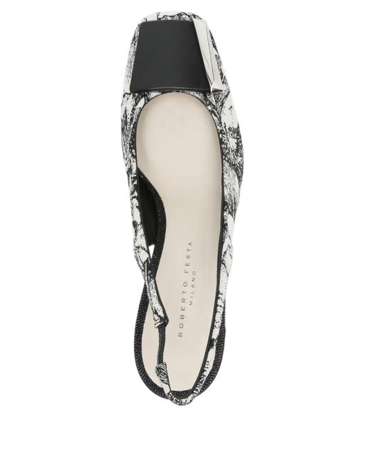 Roberto Festa Metallic 65Mm Juin Pumps