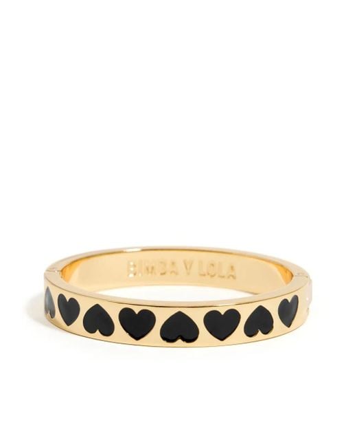 Bimba Y Lola Metallic Enamel-Hearts Bracelet