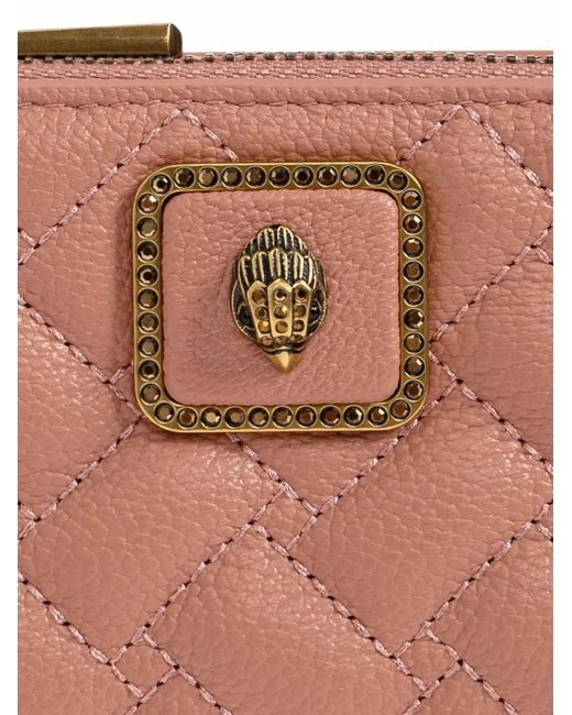 Kurt Geiger Pink Quilted Pimlico Bifold Wallet