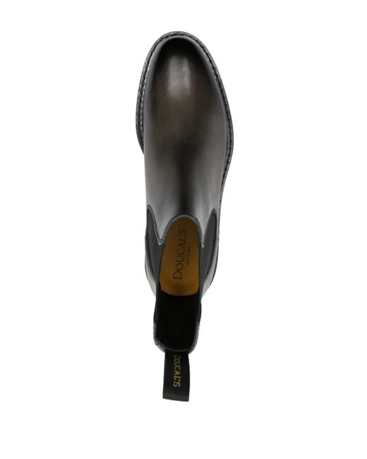 Bottines À Détails De Surpiqûres Doucal's pour homme en coloris Black