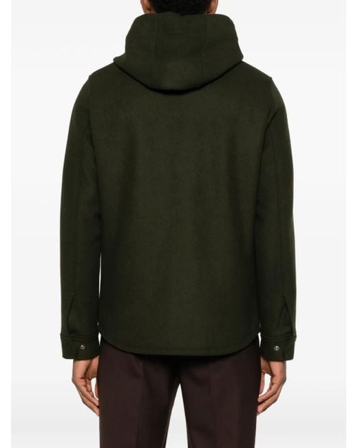 Manuel Ritz Green Hooded Pocket Jacket for men