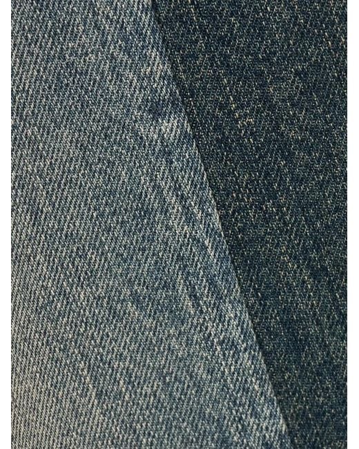 Ba&sh Green Two-Tone Panelled Jeans