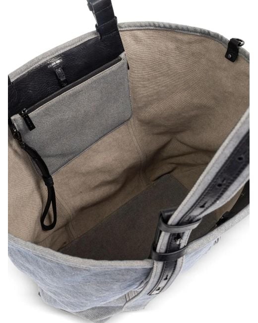 Golden Goose Deluxe Brand Gray Logo-Print Tote Bag