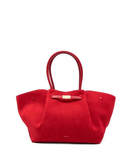 DeMellier London Red The New York Suede Shoulder Bag
