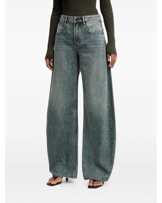Miss Sixty Green Wide-Leg Jeans