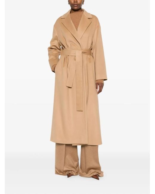 Dondup Natural Belted Lapels Coat