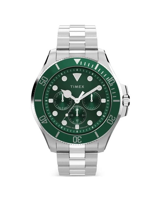 Timex Green Harborside Coast Multifunction 43Mm Watch for men