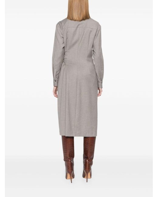 Antonelli Gray Ladispoli Midi Dress