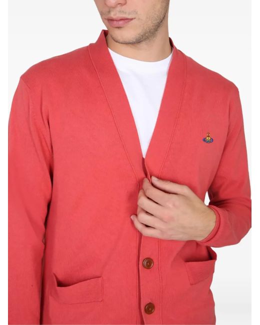 Cárdigan con bolsillo de parche Vivienne Westwood de hombre de color Red