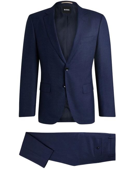 Traje con botones Boss de hombre de color Blue