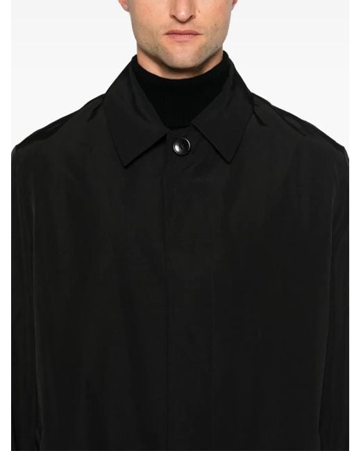 Rohe Black Single-Breasted Coat for men