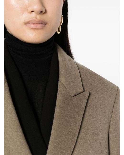 The Row Natural Anderson Double-breasted Cashmere Coat