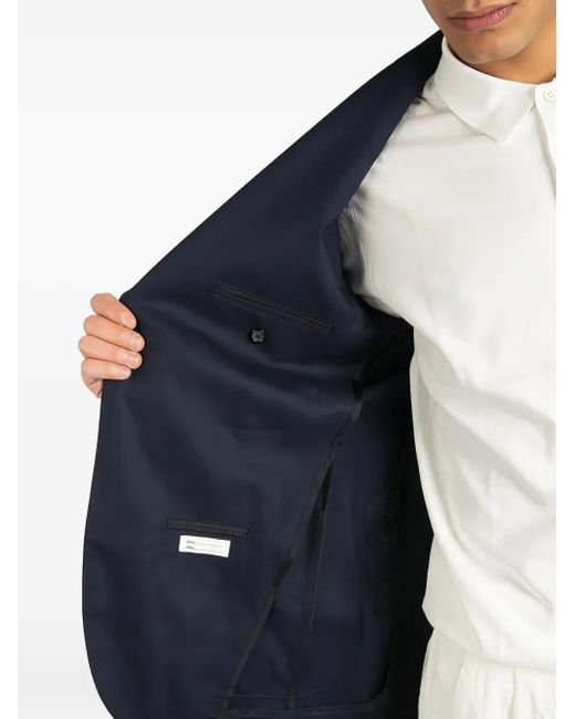 Blazer Con Bolsillos De Parche Tagliatore de hombre de color Blue