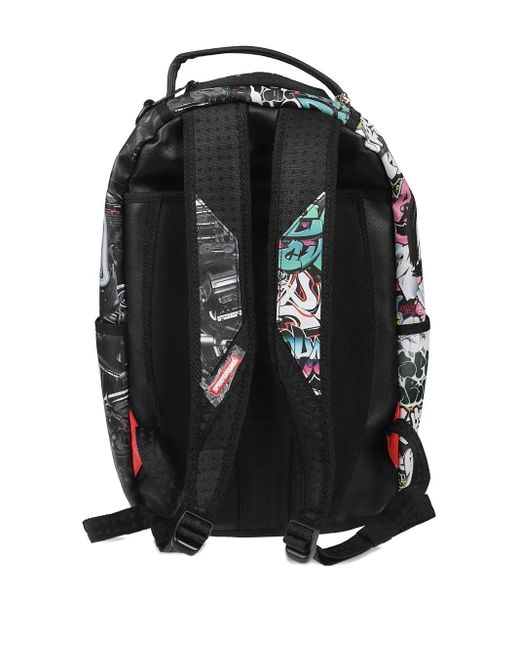 Sprayground Gray Split Cybershark Dlxsv Backpack for men
