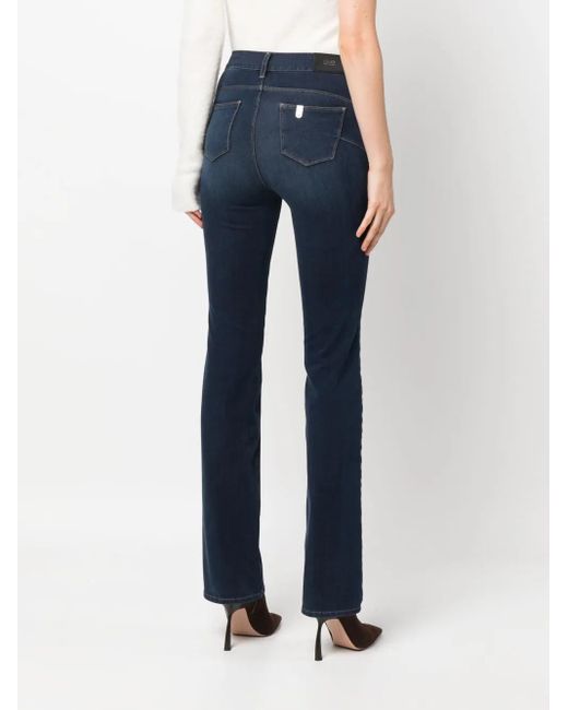 Liu Jo Blue Mid-Rise Bootcut Jeans