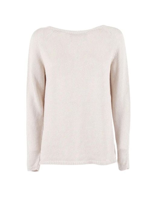 Max Mara White Giolino Knit Top