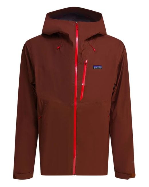Patagonia Red Hooded Zip Jacket for men
