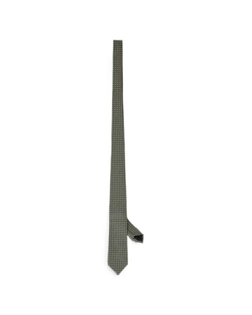 Corneliani White Jacquard-Motif Tie for men