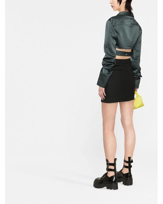Ambush Green Cropped Wrap Shirt