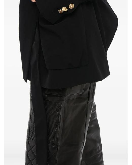Balmain Wrap Blazer Black
