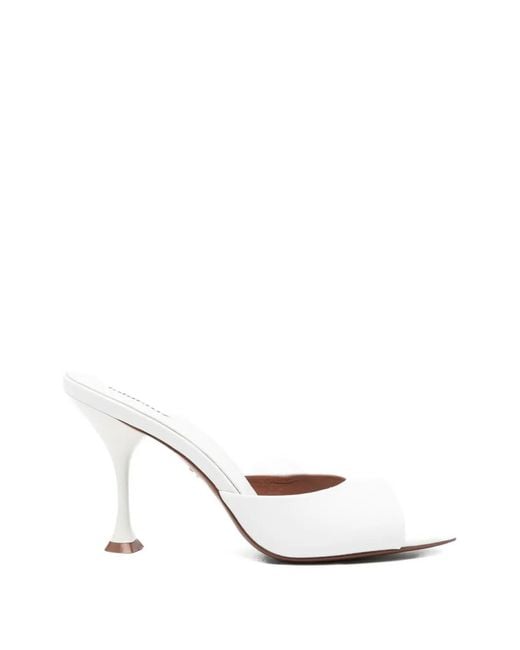 Lola Cruz White Amelia Stiletto Sandals