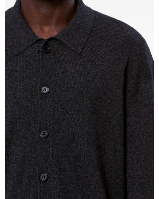 Isabel Marant Black Joris Polo-Collar Sweater for men