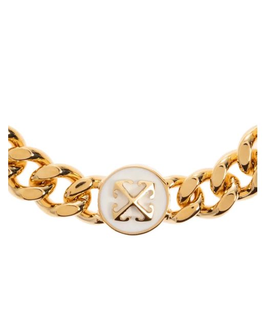 Off-White c/o Virgil Abloh Metallic Arrows Curb-Chain Bracelet