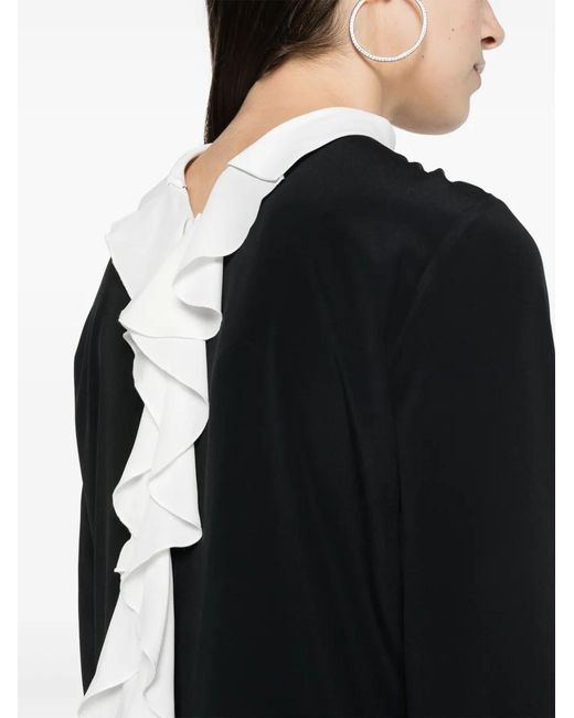 N°21 Black Ruffle-Back Dress