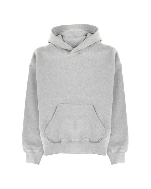 Purple Brand Gray Cotton Hoodie for men