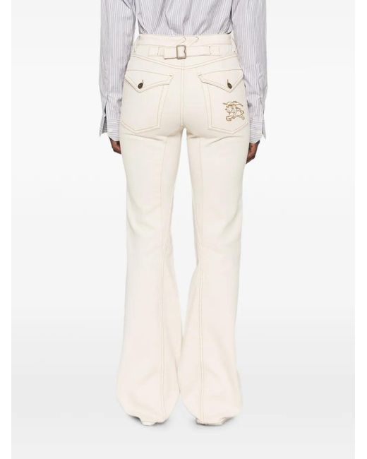 Vaqueros Rectos Equestrian Knight Burberry de color Natural