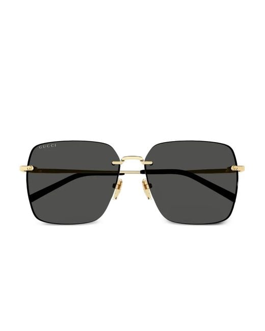 Gucci Black Gg1955Sa Square-Frame Sunglasses