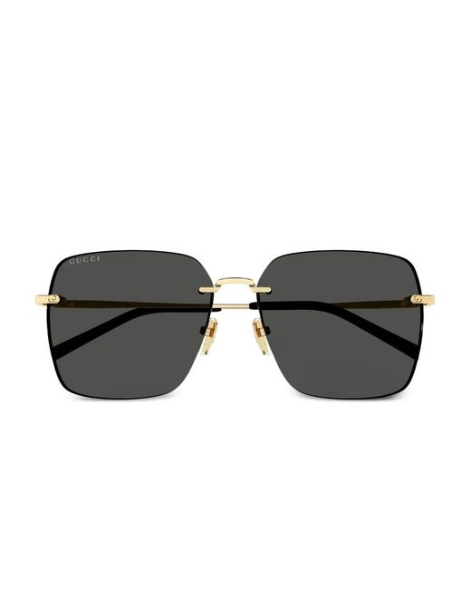 Gucci Black Gg1955Sa Square-Frame Sunglasses