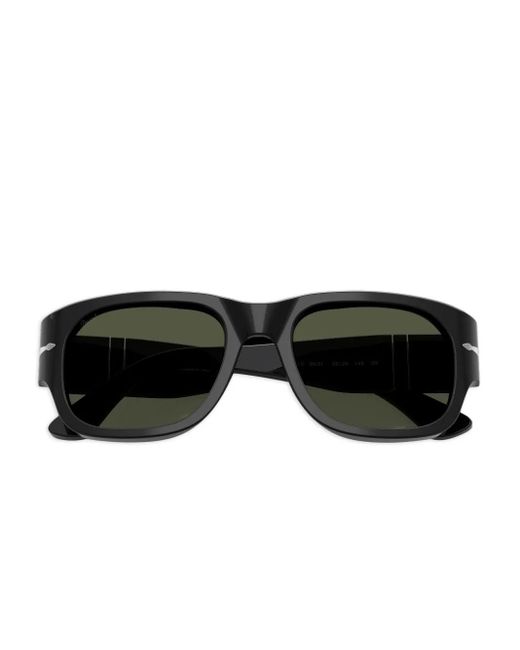 Persol Green Acetate Square-Frame Sunglasses