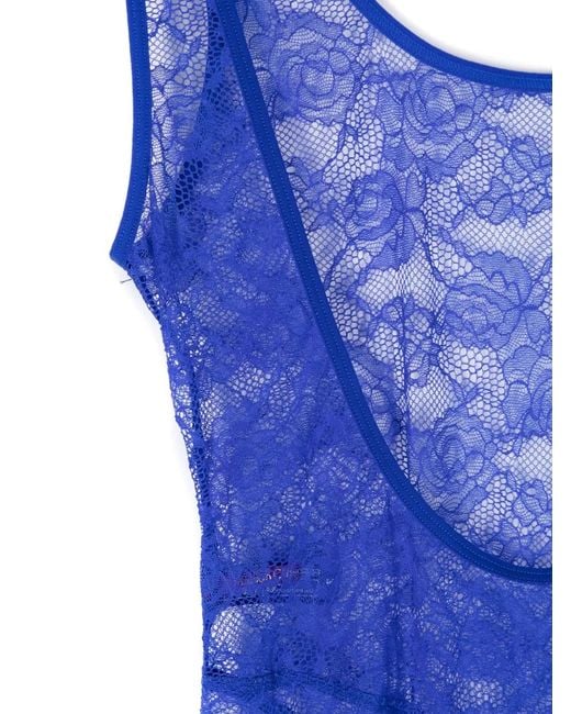 Maison Close Blue Flashback Néon Open-Back Catsuit