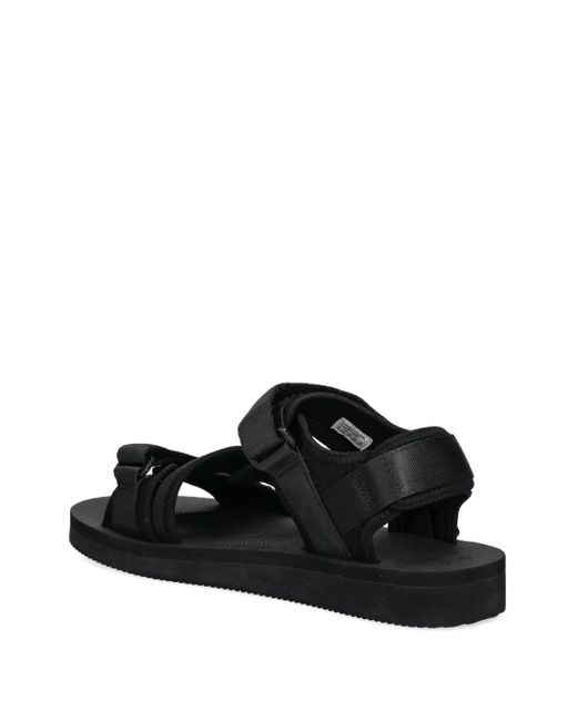 Suicoke Black Kisee-Cab Flat Sandals