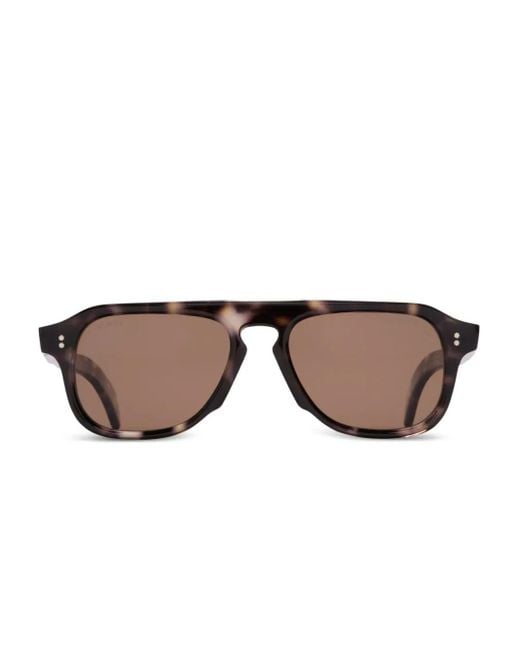 Cutler & Gross Brown Pilot-Frame Sunglasses