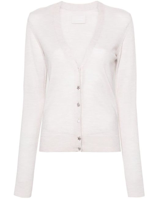 Zadig & Voltaire White Jemmy Mixed-buttons Cardigan