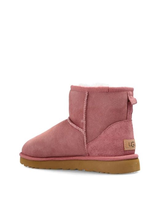 Ugg Pink Classic Mini II Stiefel aus Wildleder