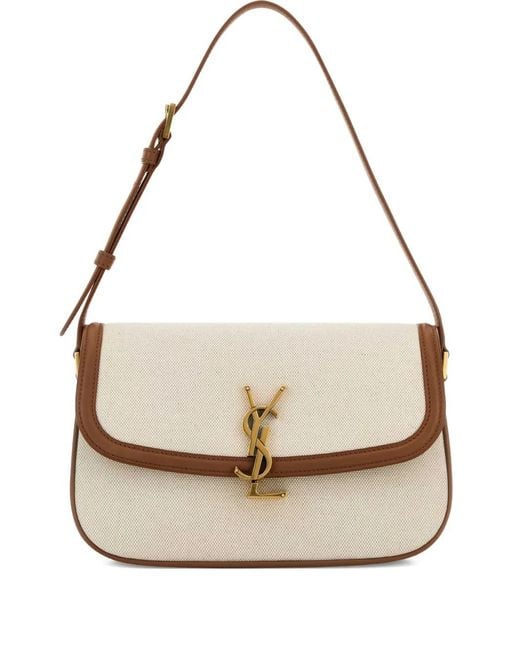 Saint Laurent White Solferino Adjustable-Strap Shoulder Bag